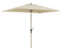 Preview: Schneider Stahl Kurbelschirm Cordoba 230x150cm knickbar Stock 38mm Natur